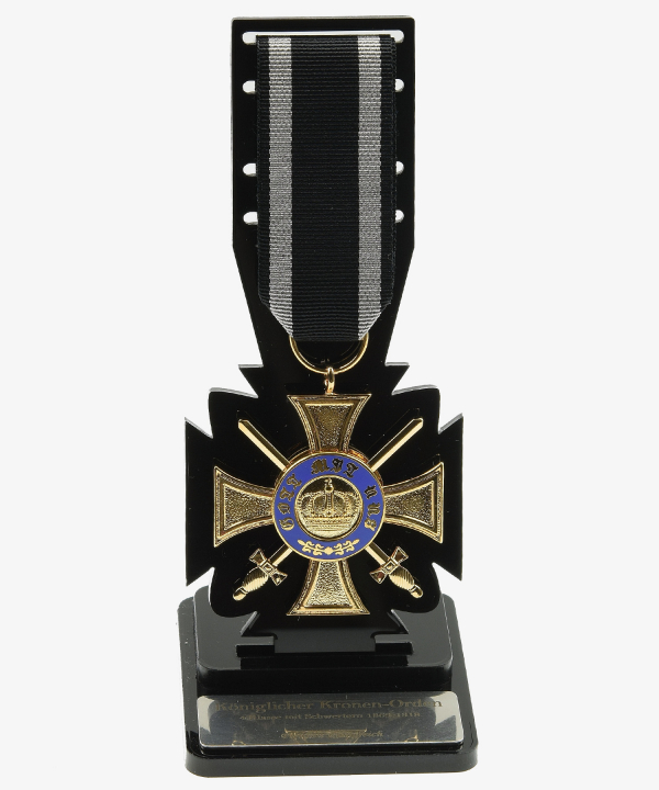 Preview: Ständer, Preußen Königlicher Kronenorden 4.Klasse mit Schwertern